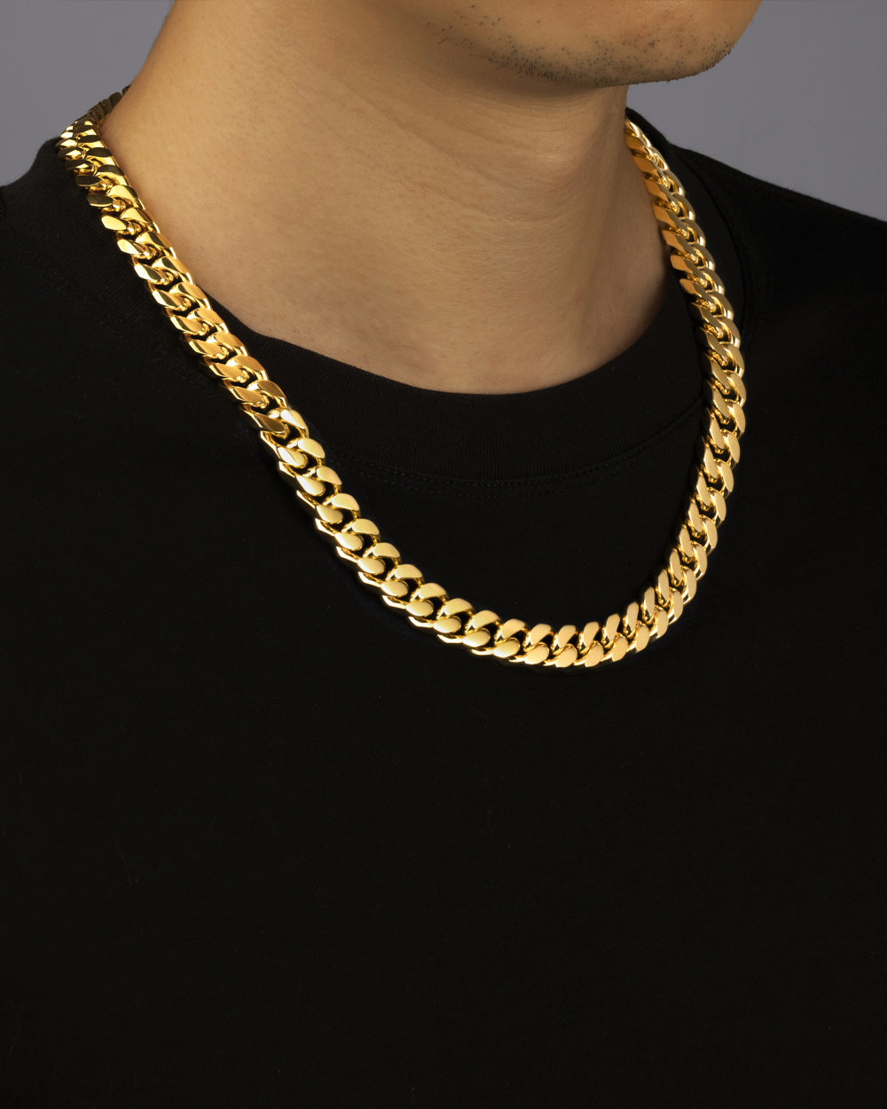 BOXED CLEAN CUBANA. - 12MM 18K GOLD