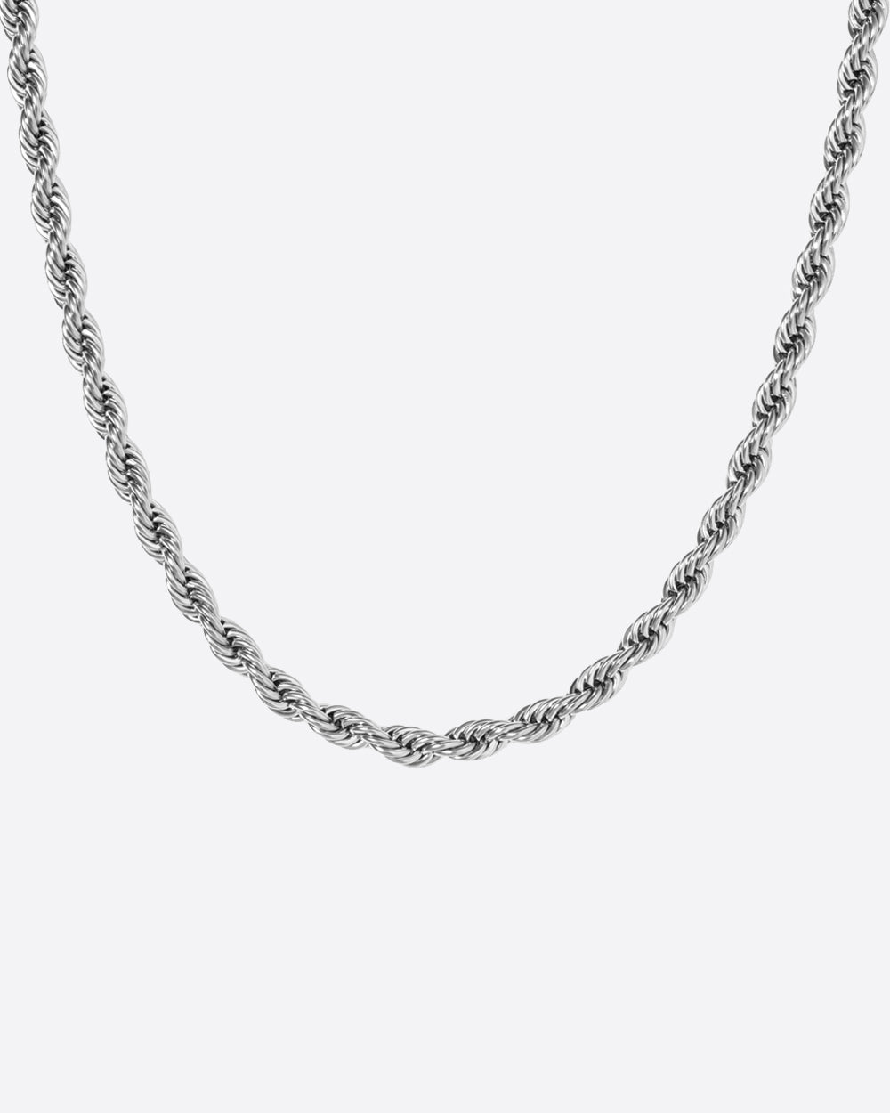 CLEAN ROPE. - 6MM WHITE GOLD