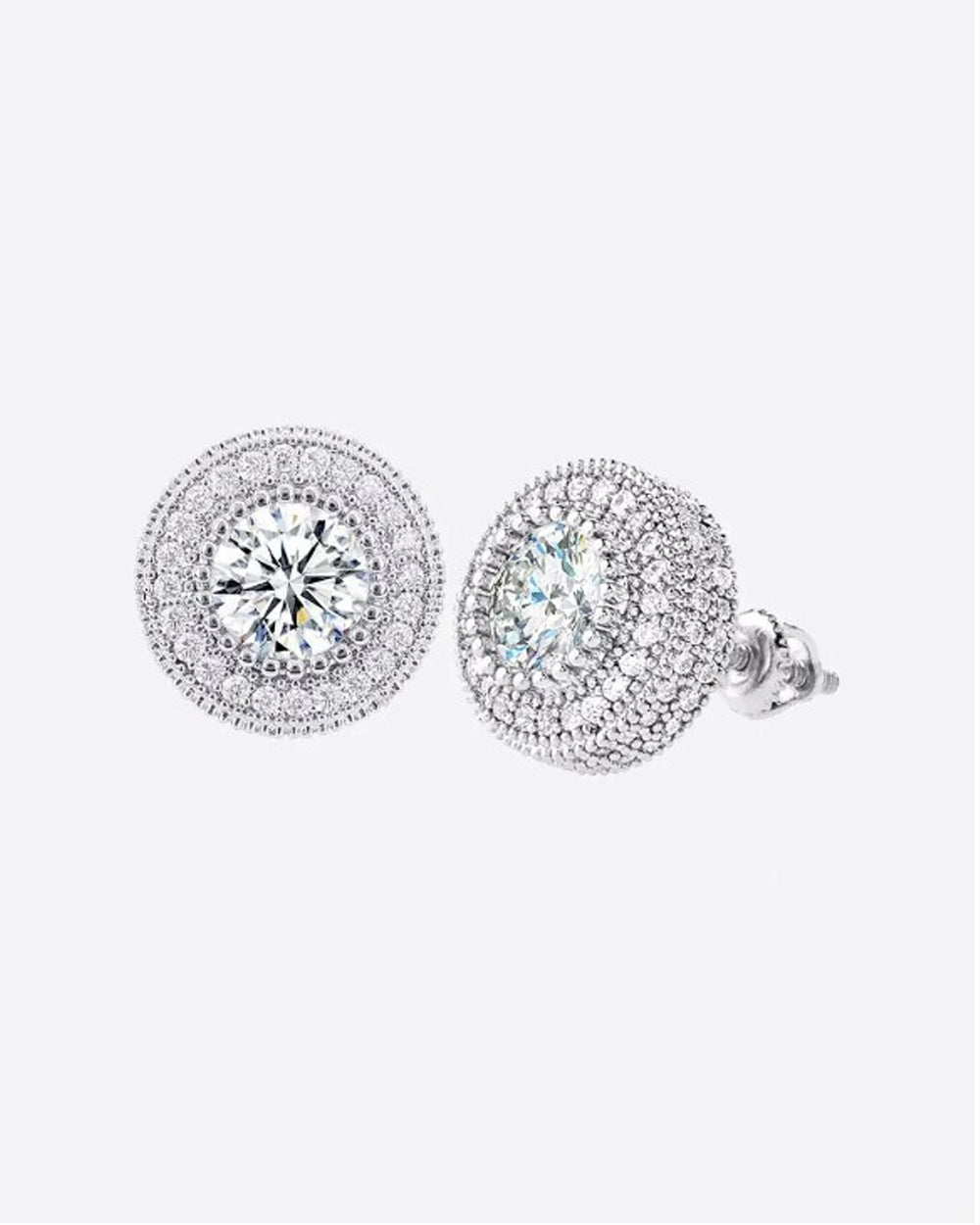 POPPIN STUDS. 925 - WHITE GOLD