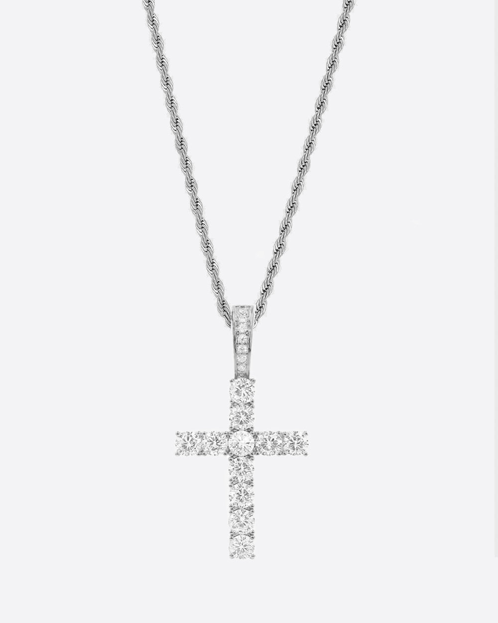 CROSS PIECE. - WHITE GOLD PENDANT - Drippy Amsterdam
