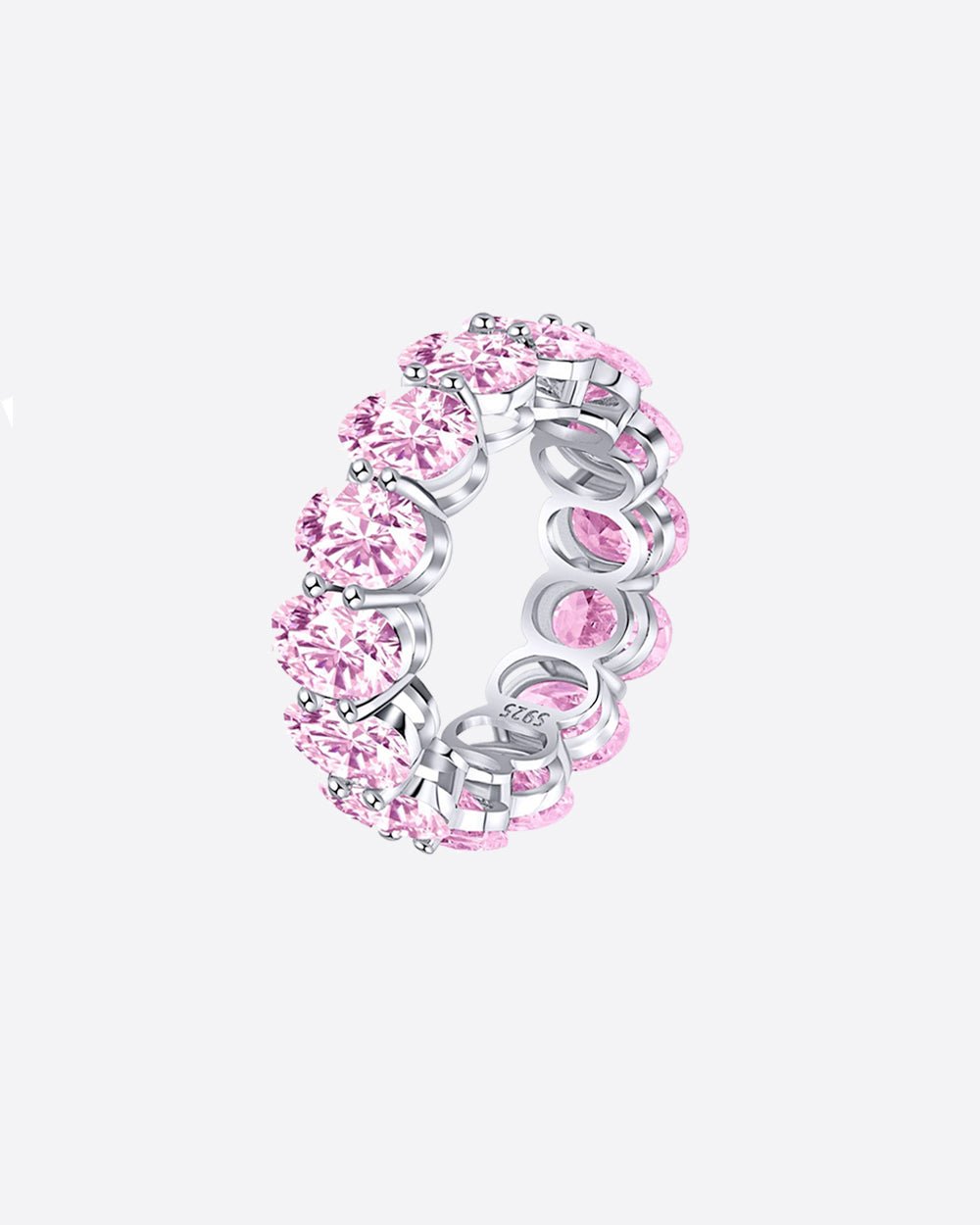PINK OVAL CUT BAND. - 925 - Drippy Amsterdam