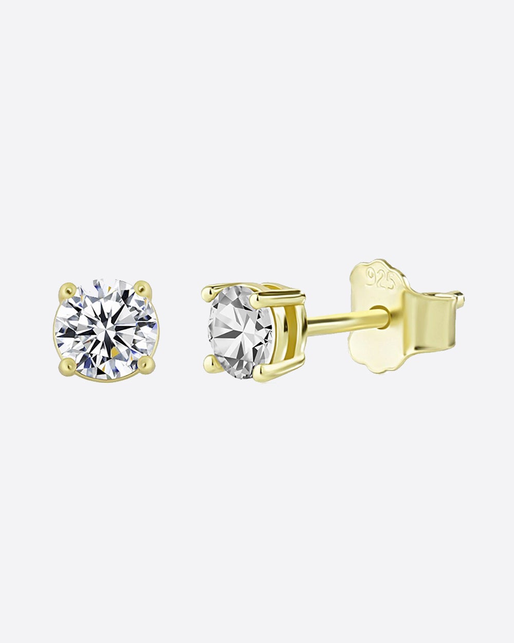 STUDS. 5MM - MOISSANITE - Drippy Amsterdam