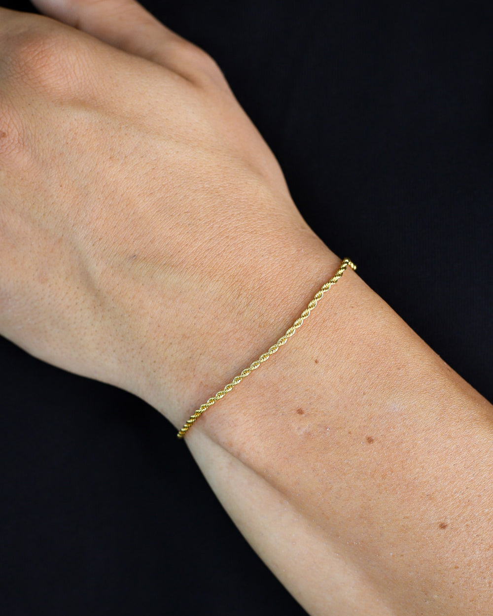 CLEAN ROPE BRACELET. - 2MM 18K GOLD