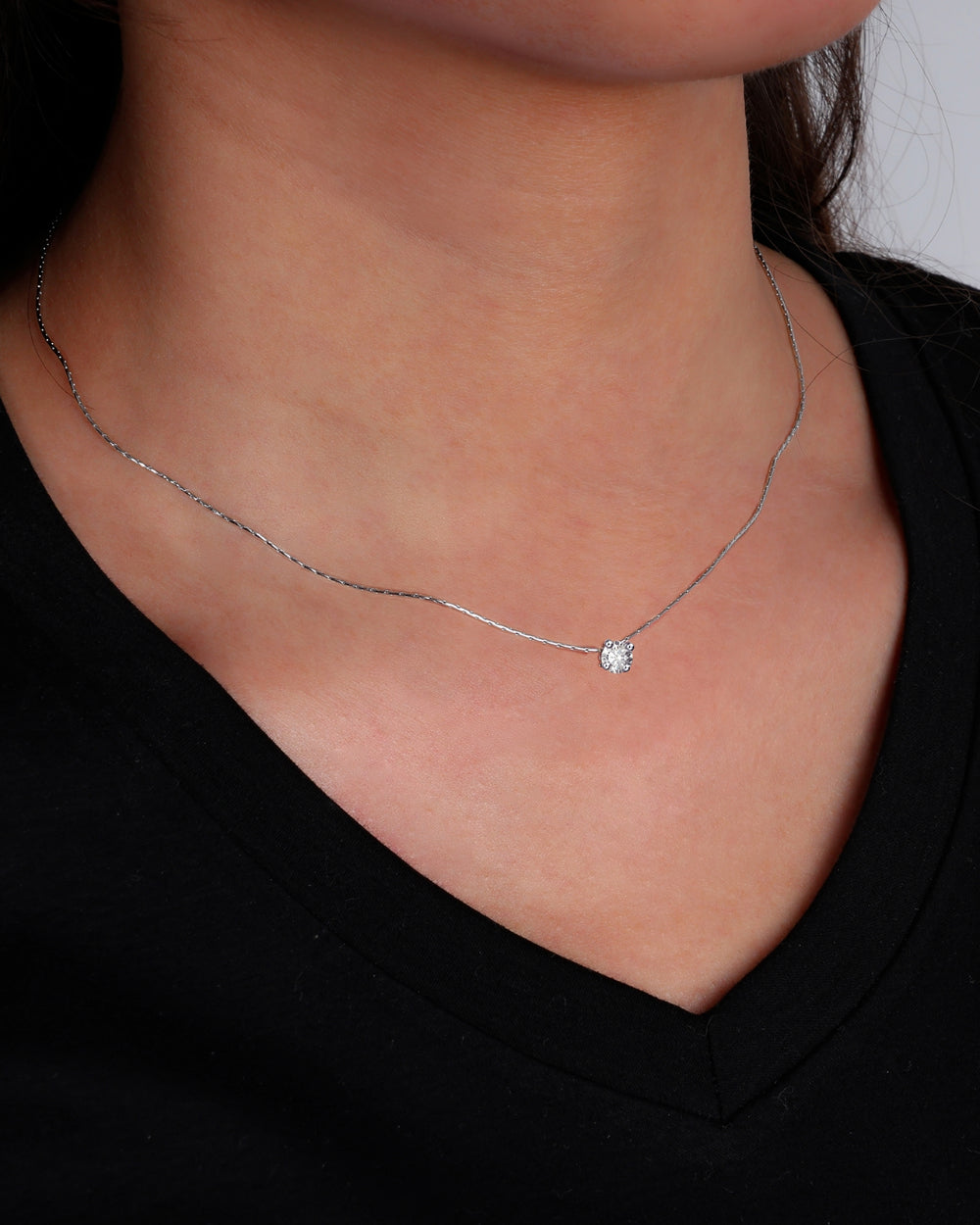 PURITY NECKLACE 925. - WHITE GOLD