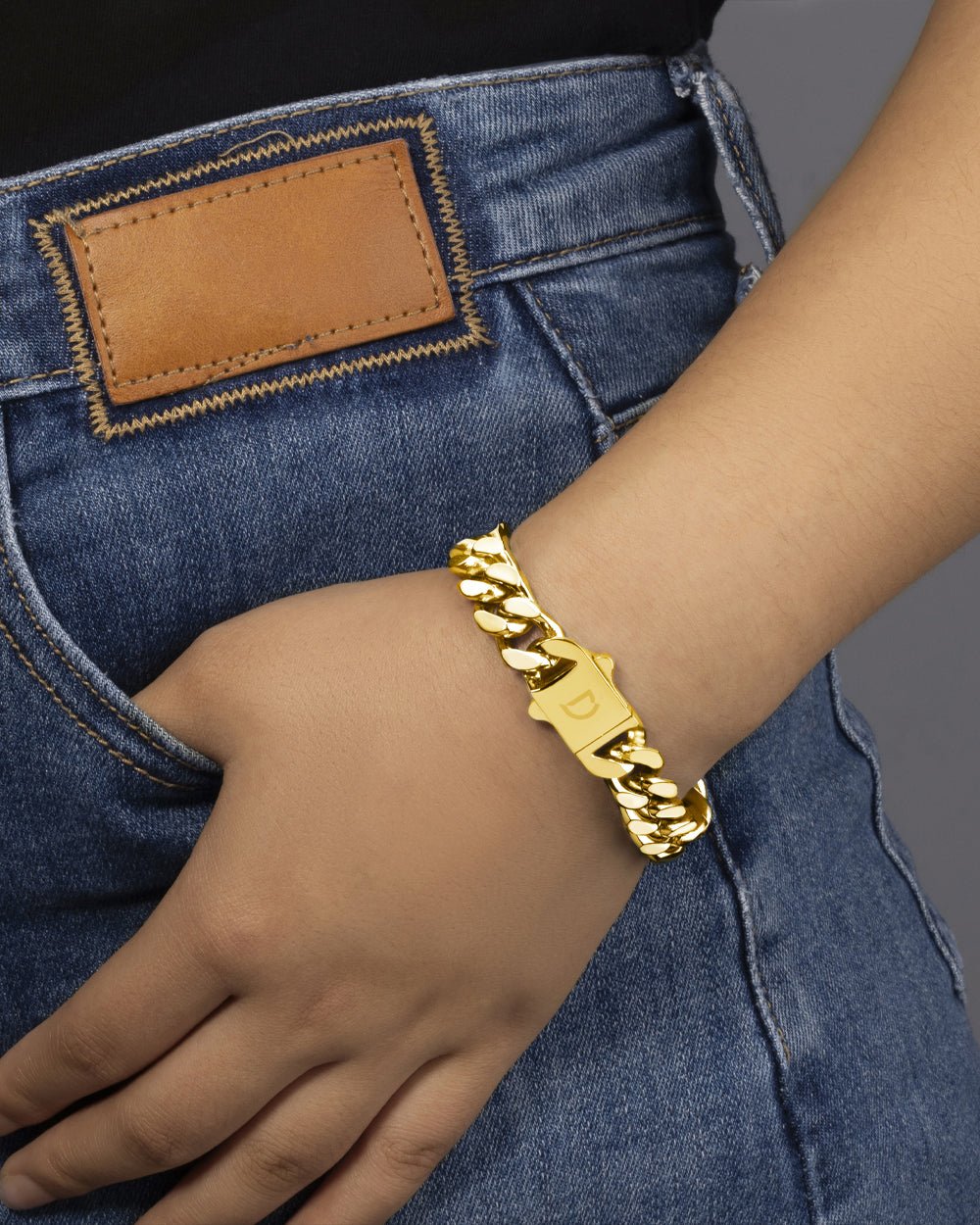 CLEAN BOXED CUBANA BRACELET. - 11MM GOLD