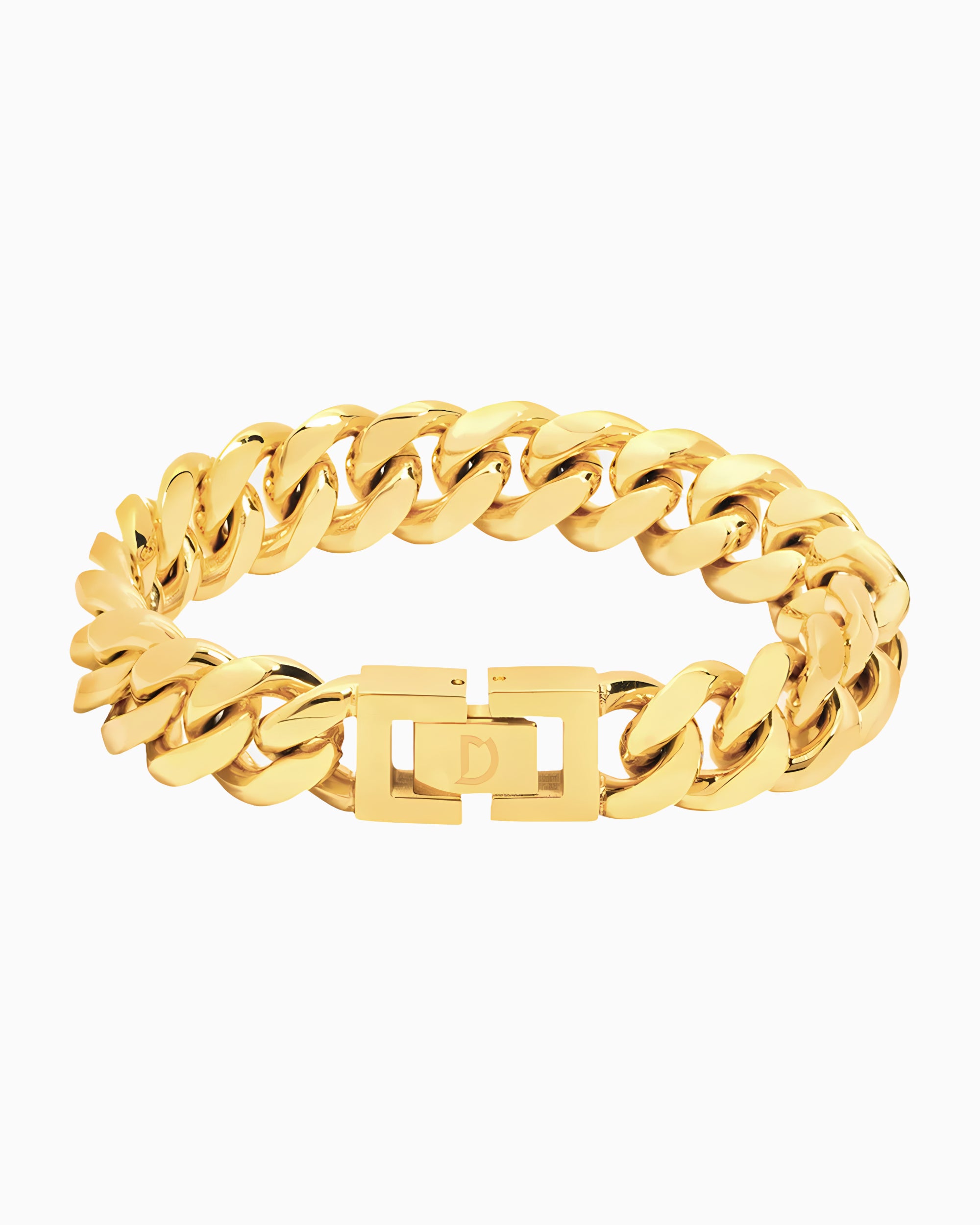 CLEAN CUBANA BRACELET. - 12MM GOLD