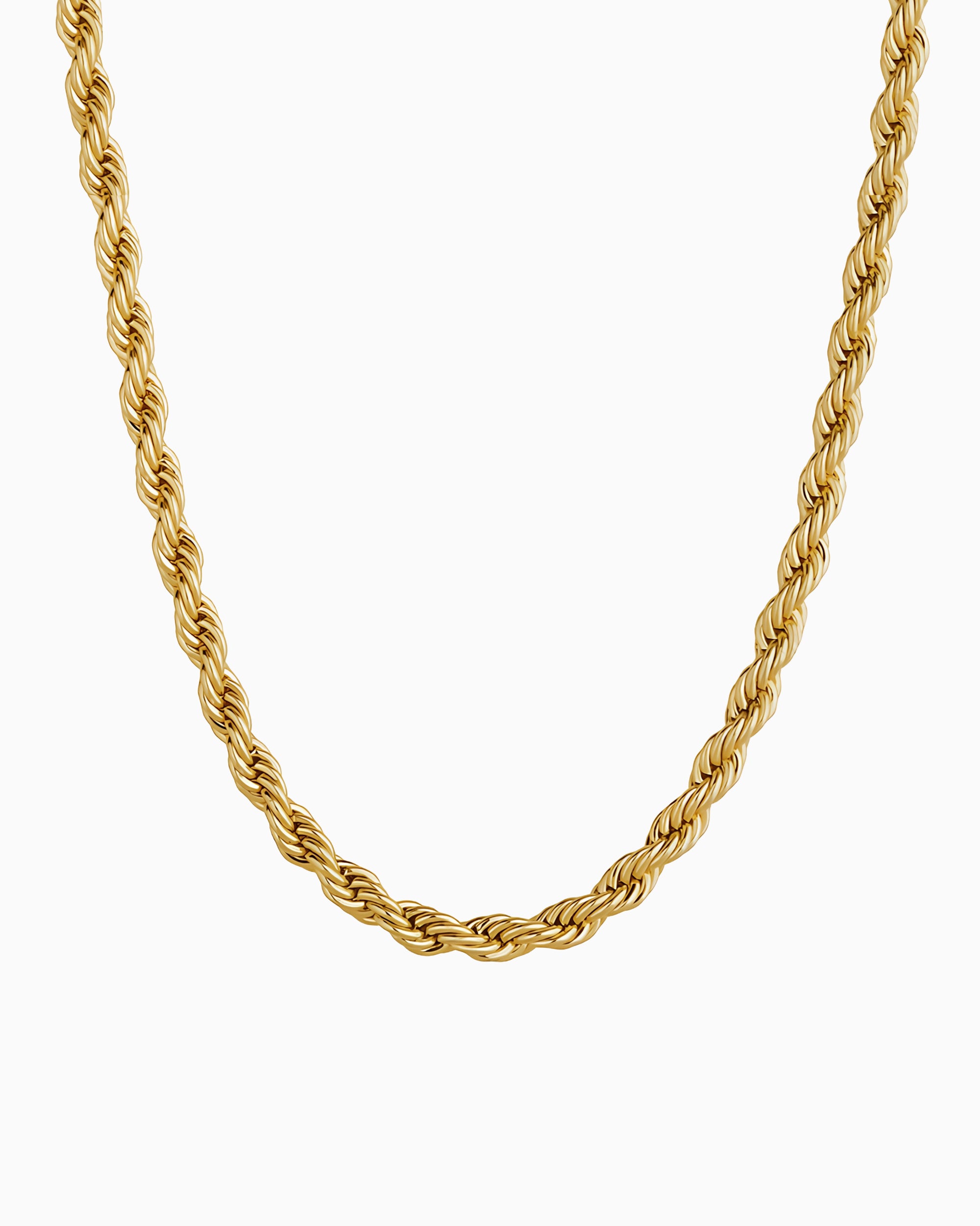 CLEAN ROPE CHAIN. - 3MM GOLD