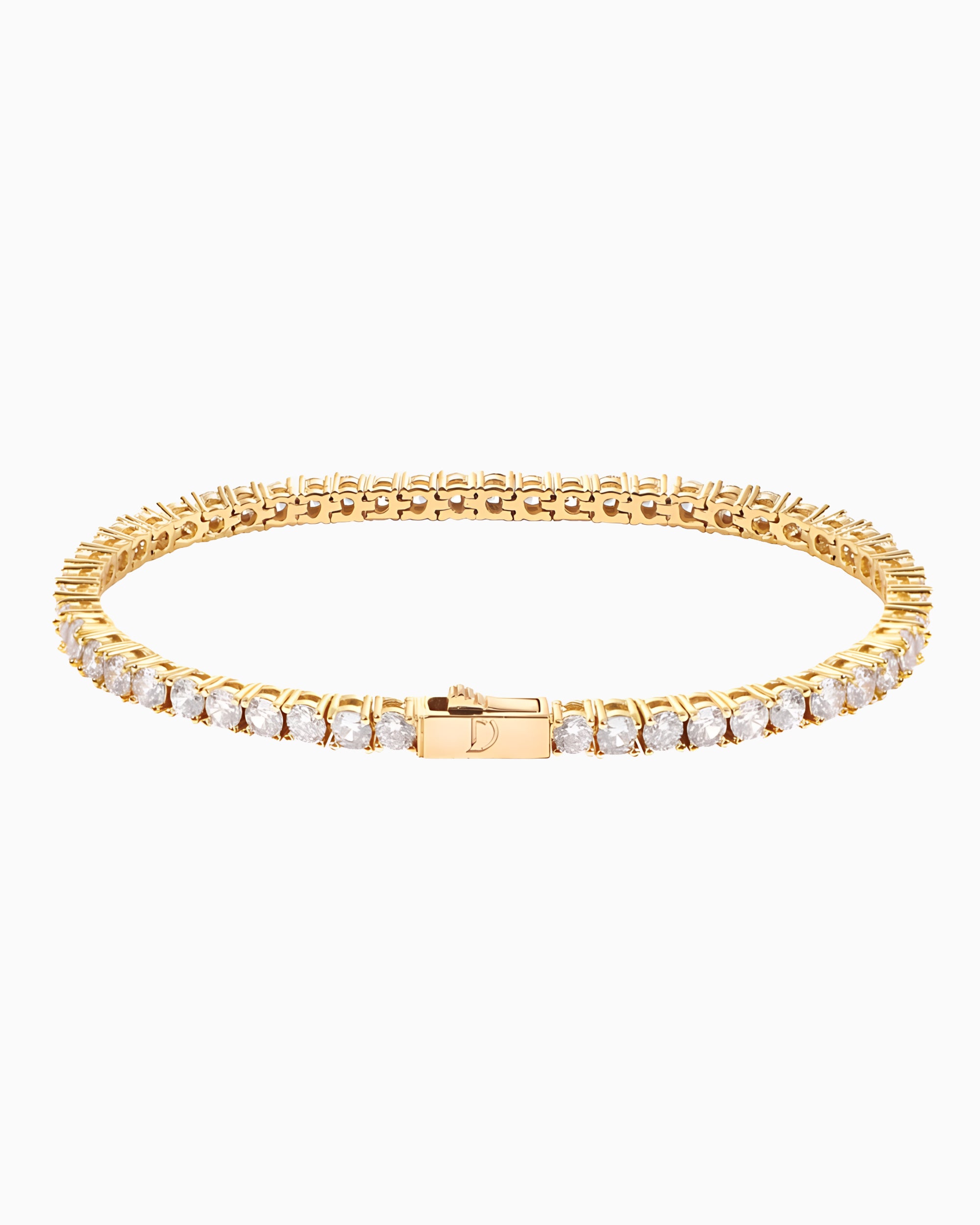 TENNISBOY BRACELET. - 3MM GOLD