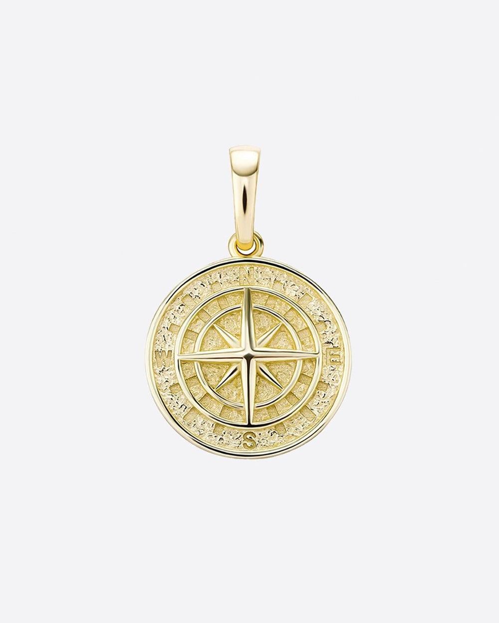 9ct Yellow Gold Compass Pendant & 16
