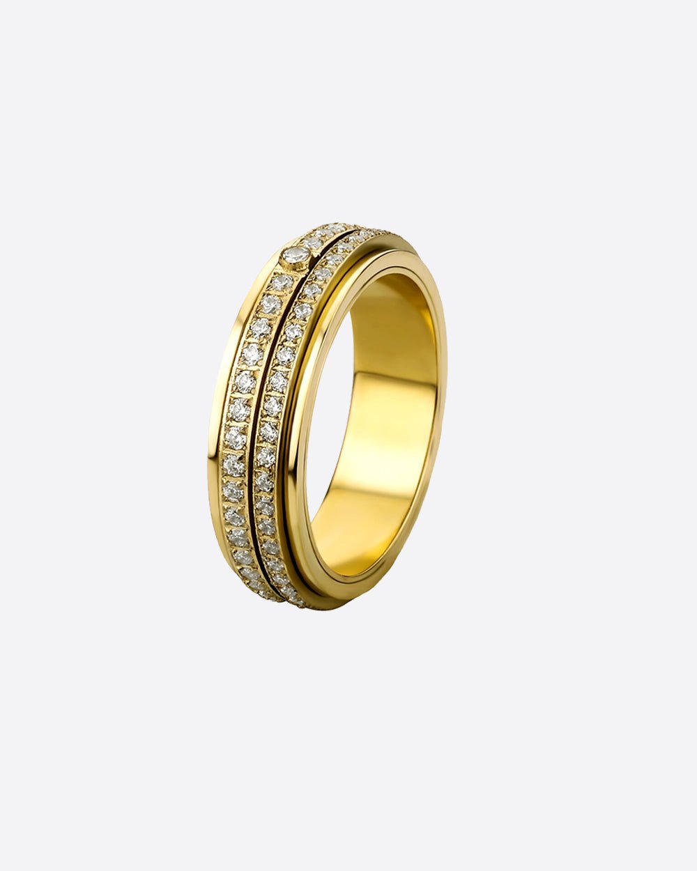 ICED ROWS RING. - 14K GOLD - Drippy Amsterdam