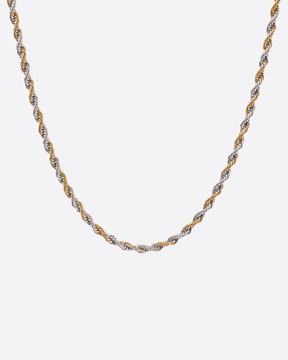 MIXED CLEAN ROPE CHAIN. - 18K GOLD - Drippy Amsterdam