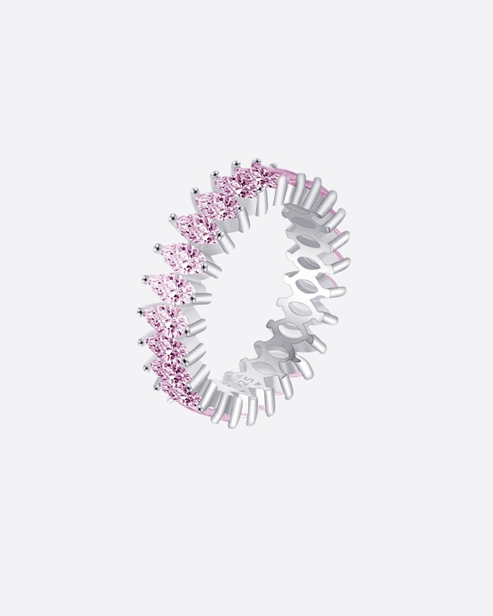 PINK MARQUISE CUT BAND. - 925 - Drippy Amsterdam